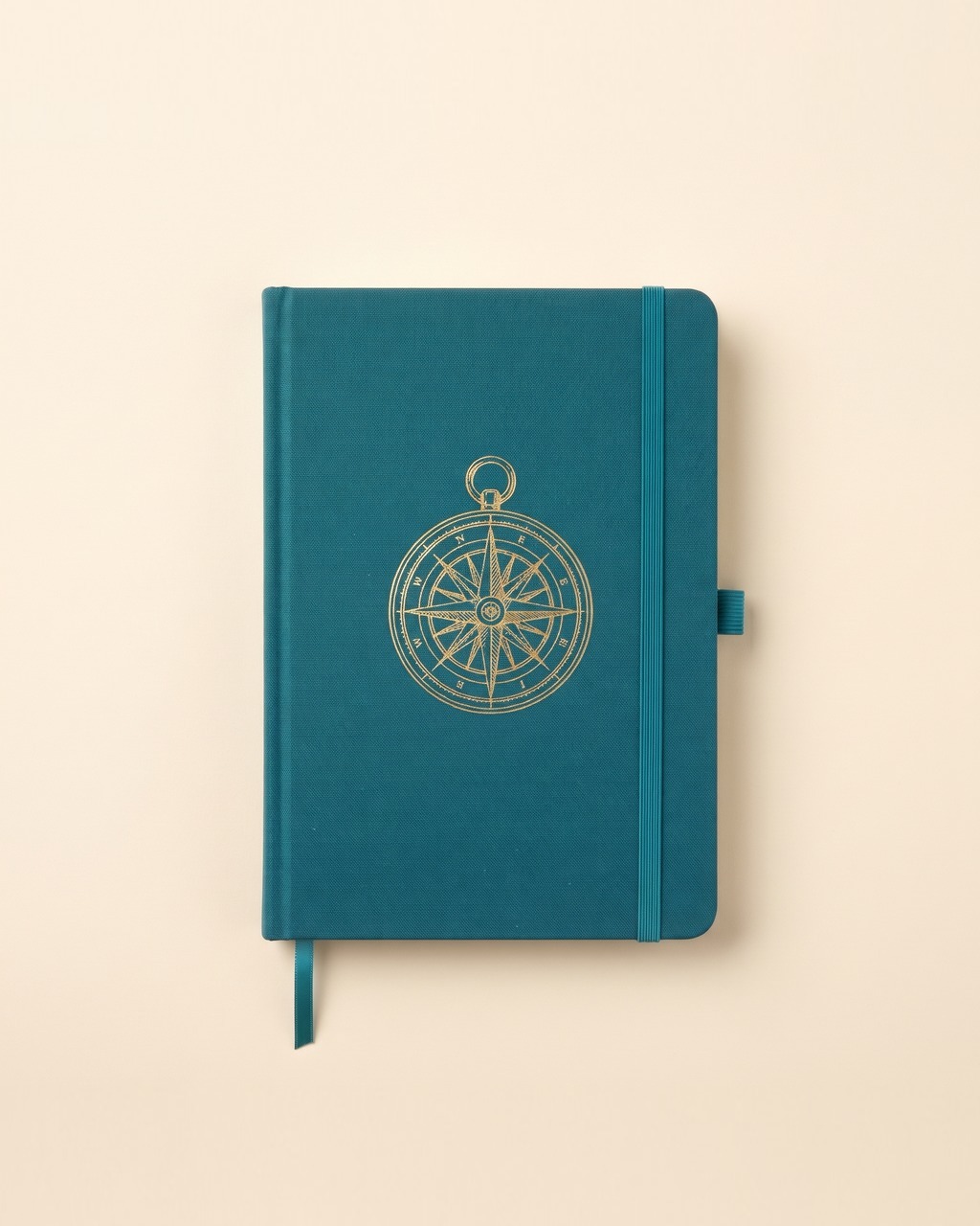 Compass Rose Notebook in Lagoon
