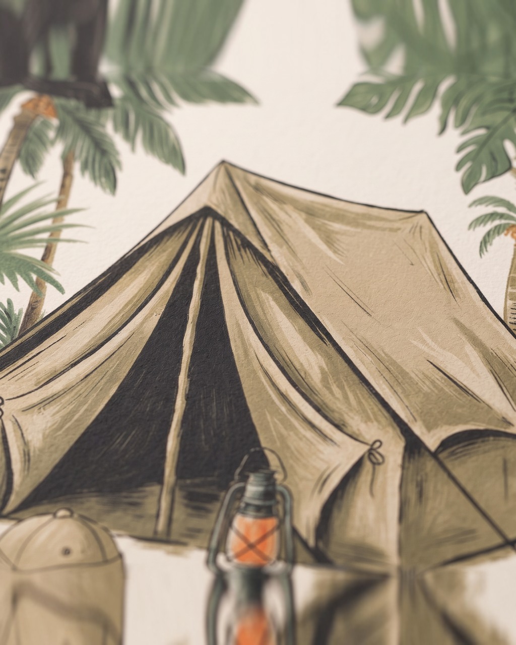 Expedition Camp Art Print in Cream — view 3 of 3