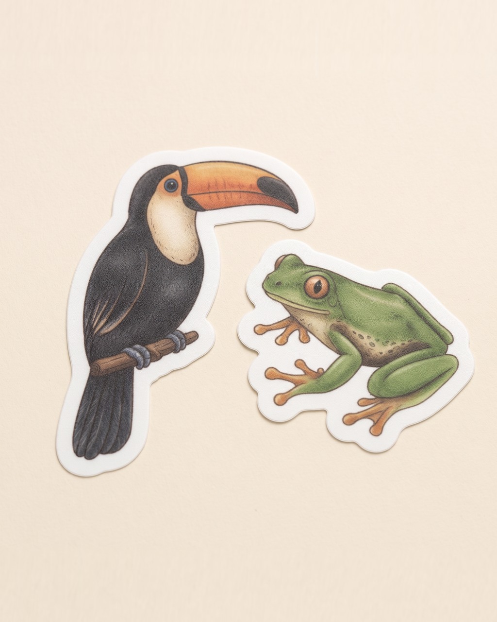 Jungle Icons Sticker Sheet in Cream — view 3 of 3