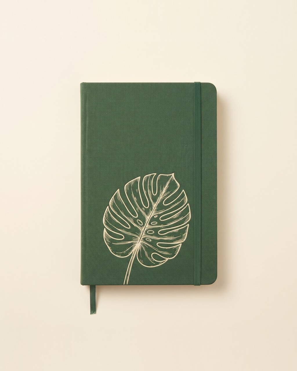 Monstera Leaf Notebook in Forest