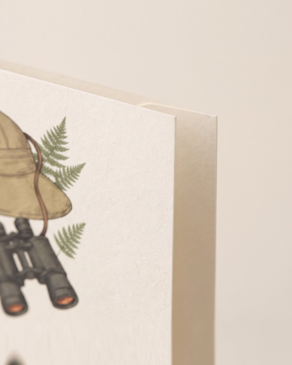 Pith Helmet Greeting Card in Cream — view 3 of 3
