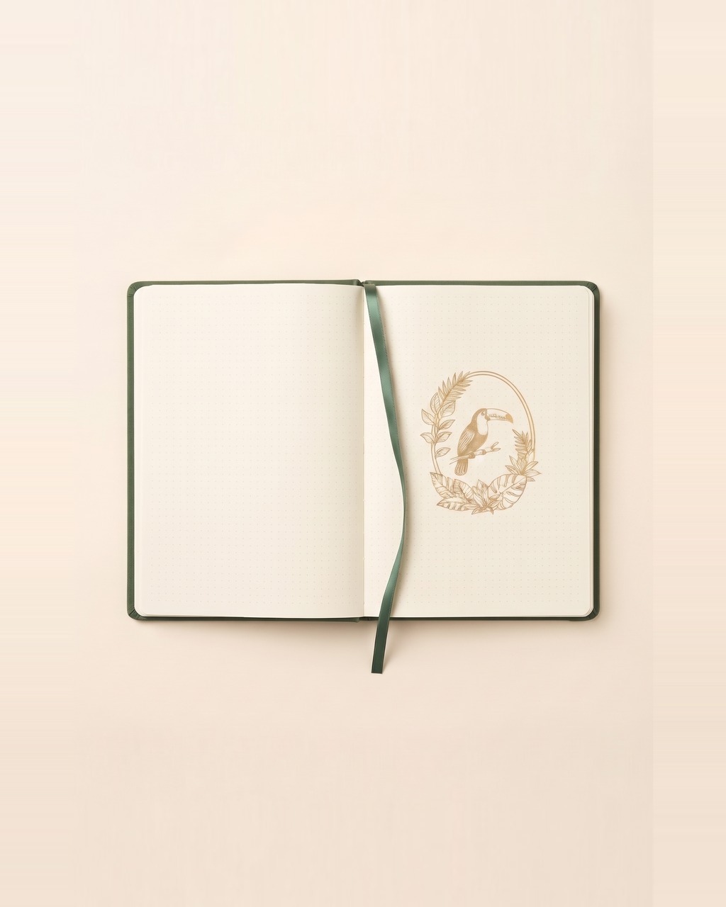 Toucan Crest Notebook in Forest — view 2 of 3